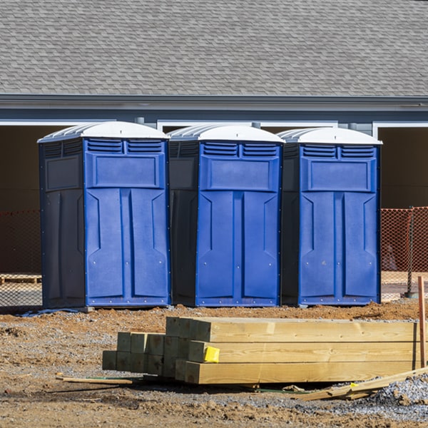 what is the cost difference between standard and deluxe porta potty rentals in Harpersfield OH